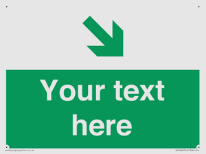 Custom Safe condition: Green Down right arrow